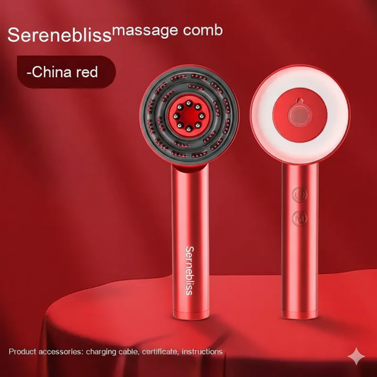 "Sereneblss" Fluffy Comb Scalp Massager Infrared Hair Care And Beauty